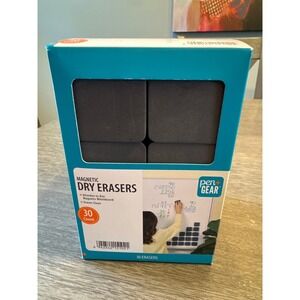 Pen + Gear Magnetic Dry Erasers 30 Count Bulk Pack for Whiteboards Gray